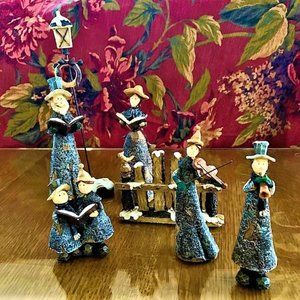 RARE NWT Vintage BRIGHT IDEAS 7 pc Holiday Carolers